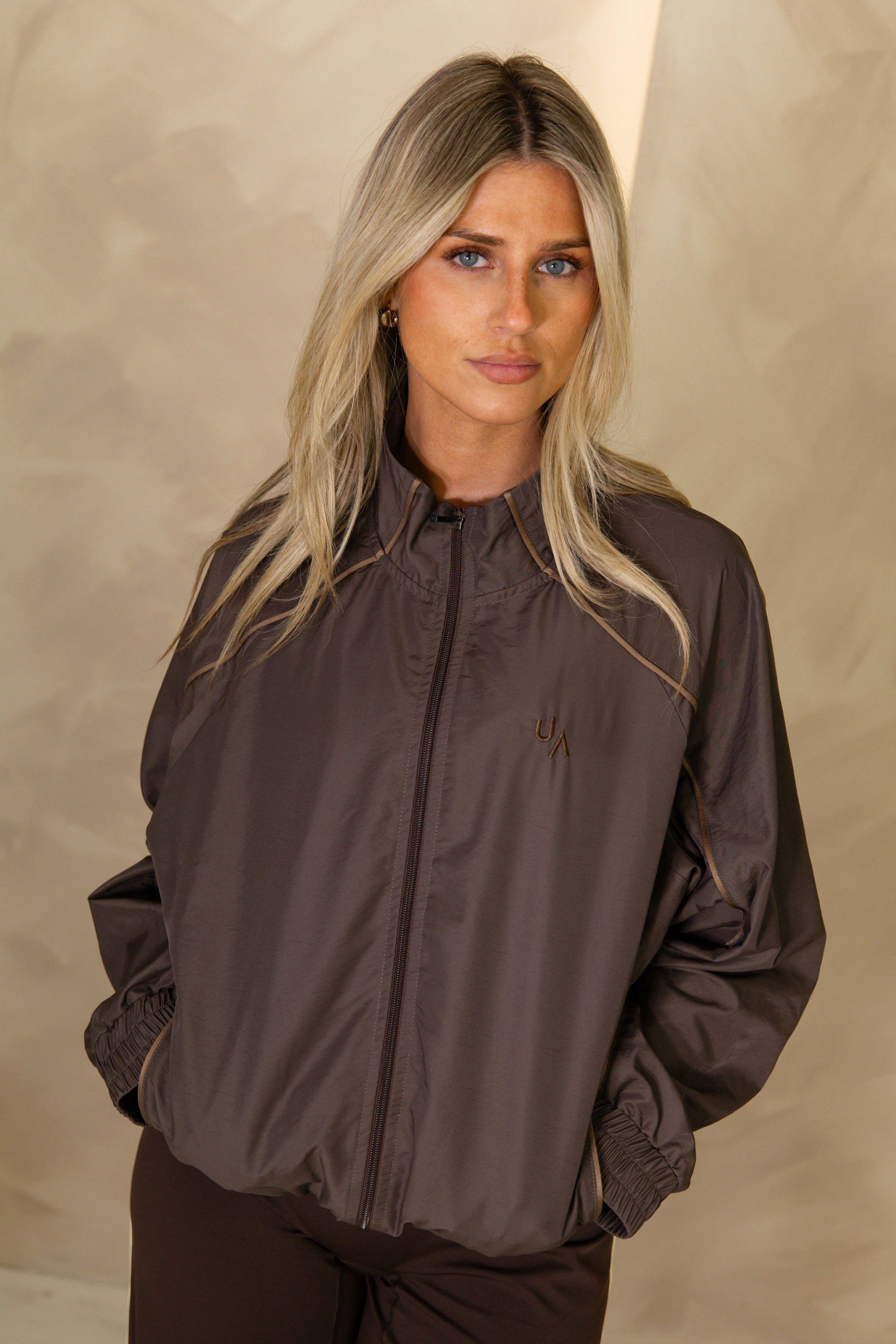 Brown Windbreaker
