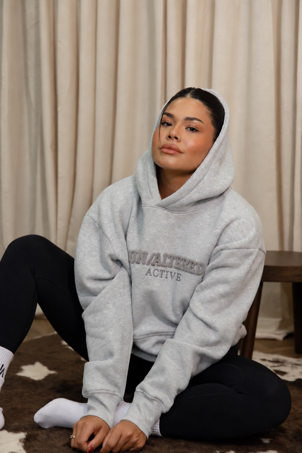 Light Grey Marl Oversized Hoodie