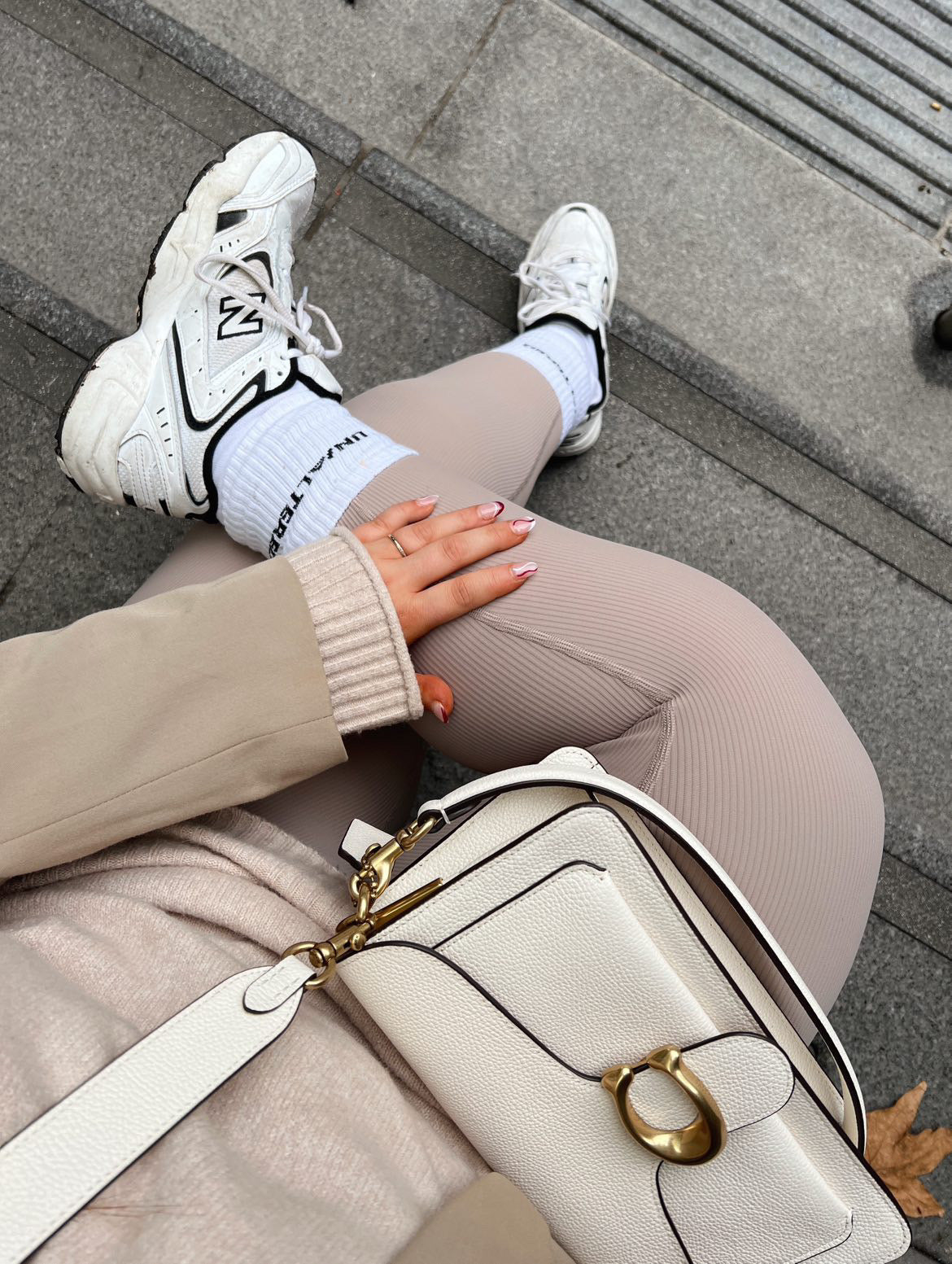 Mushroom Ribbed Leggings