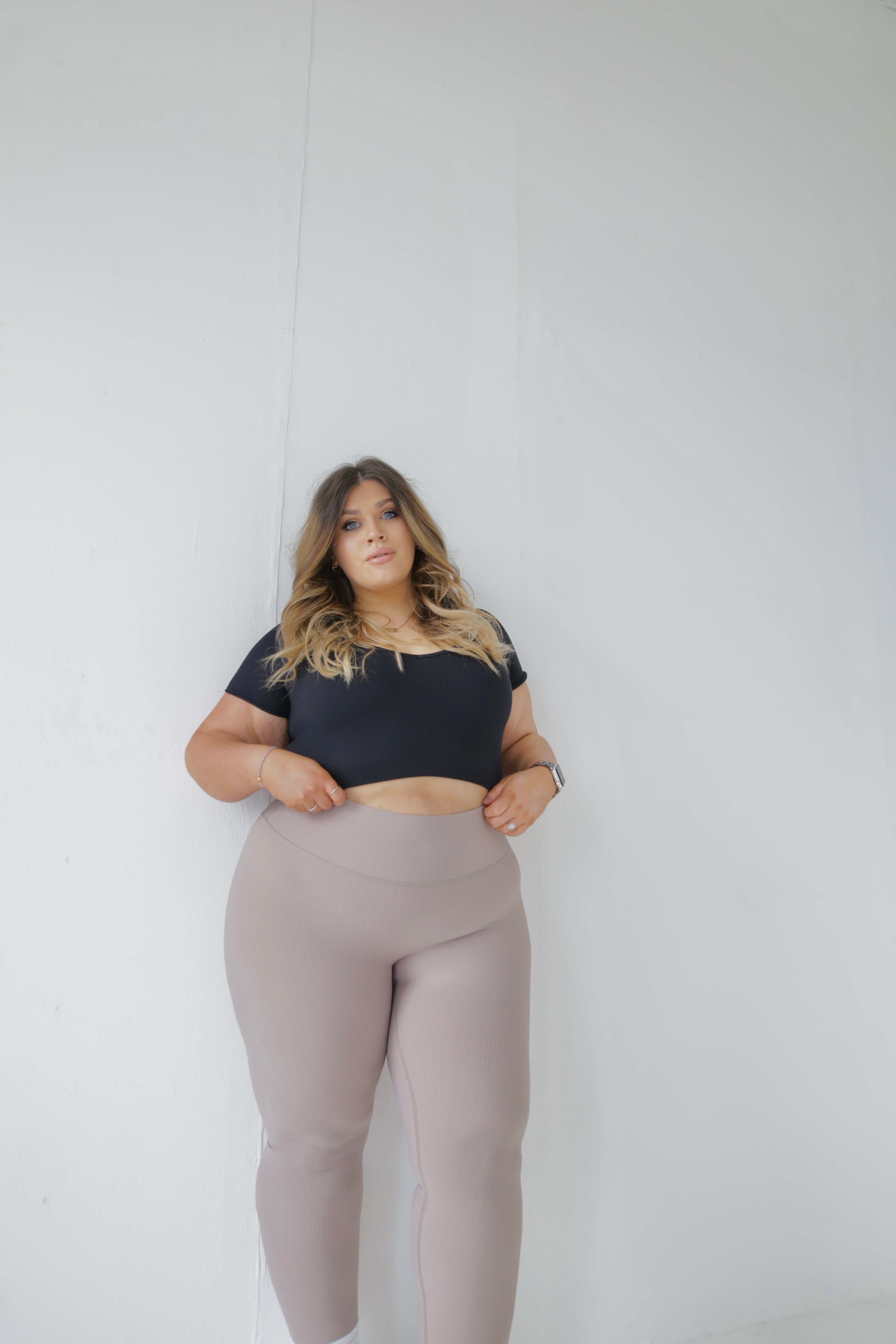 Mushroom Ribbed Leggings