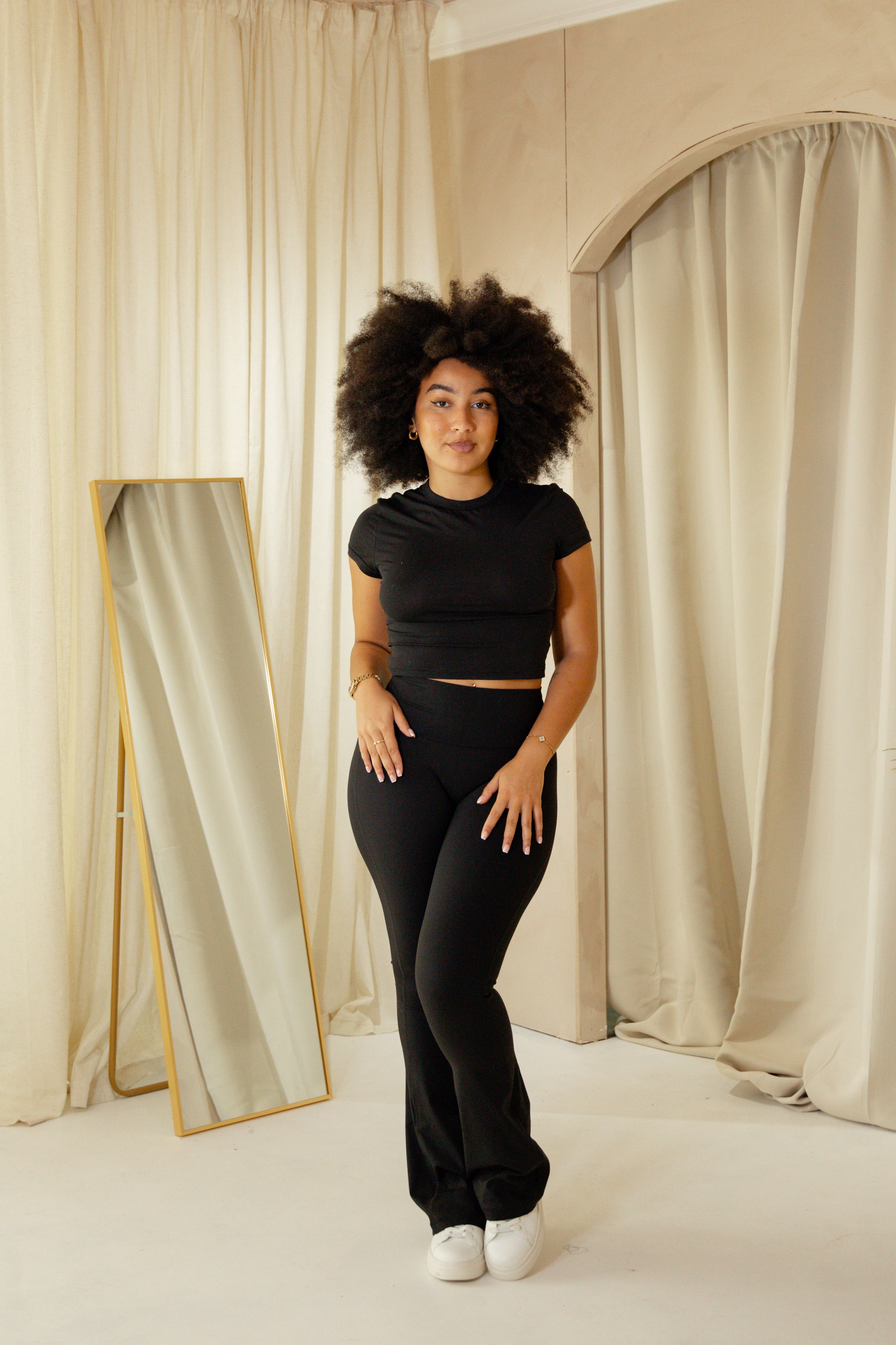 Black Flared Leggings