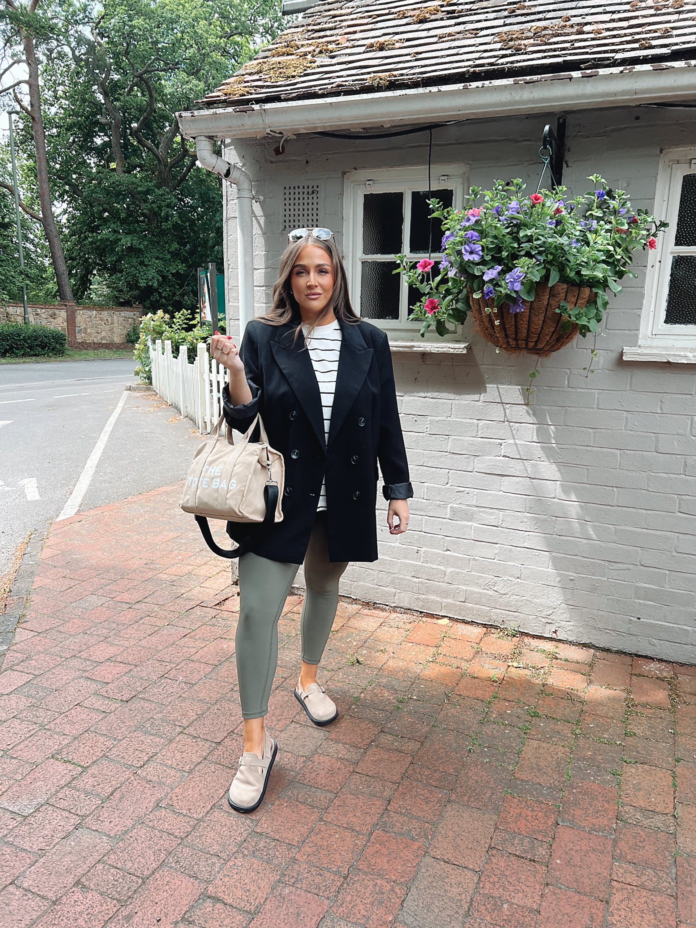 Pine Green Ribbed Leggings