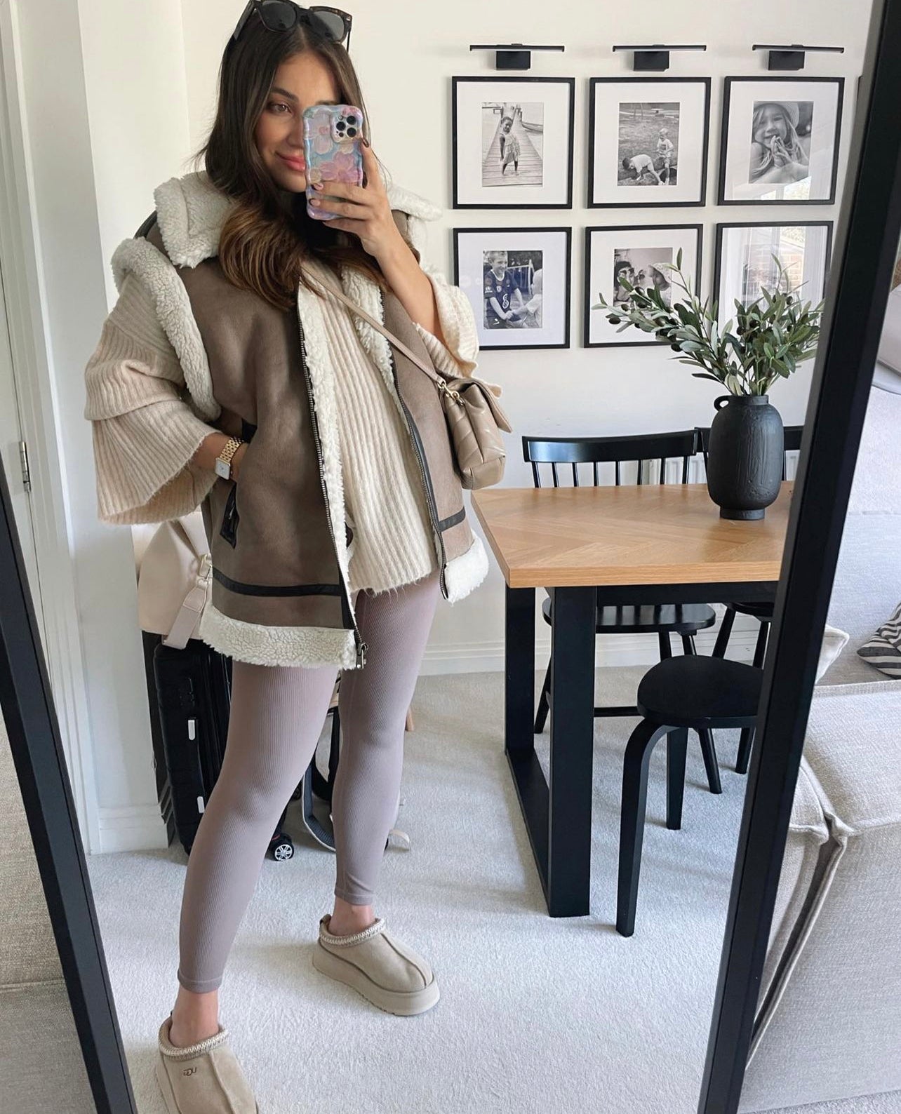 Mushroom Ribbed Leggings