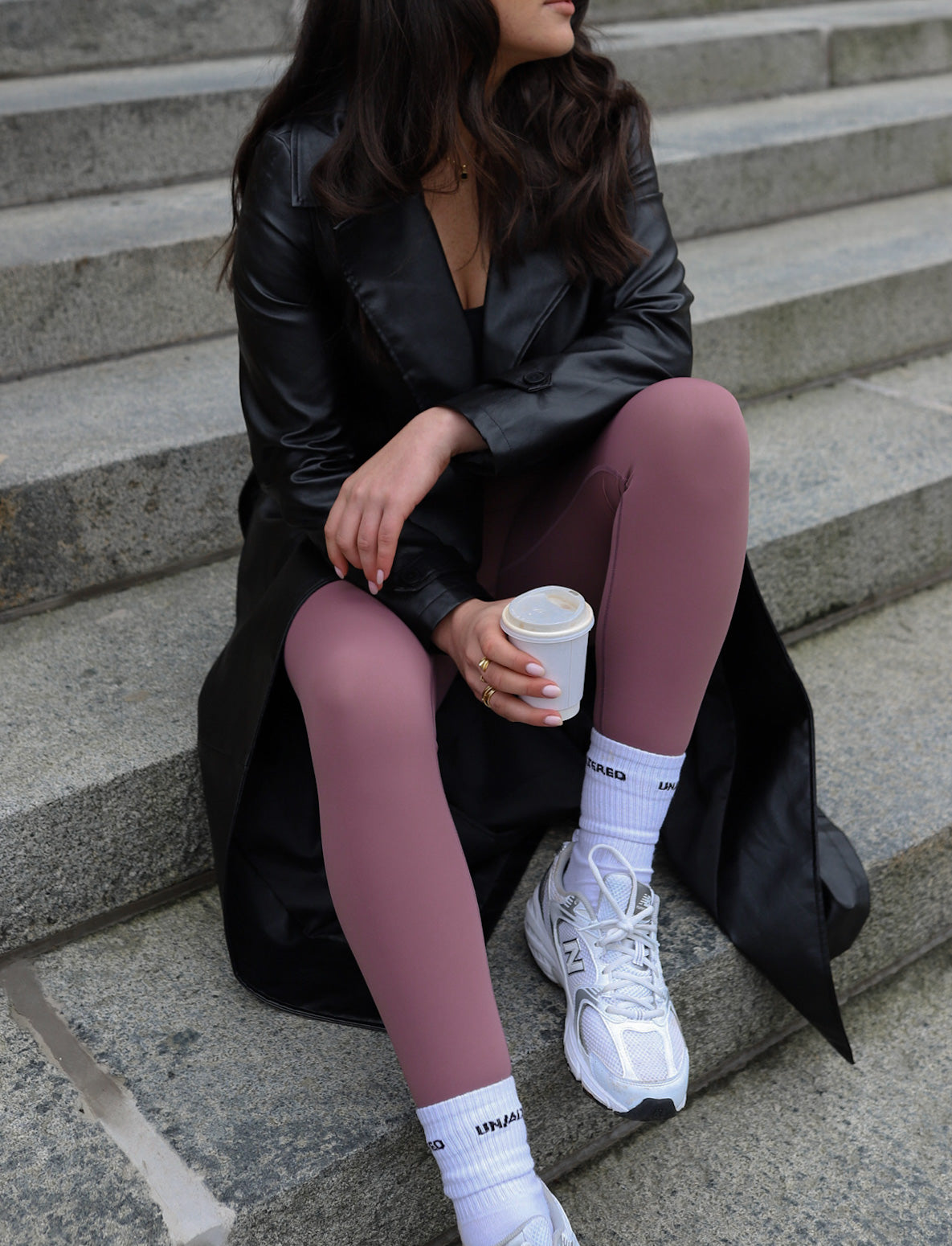 Smoked Mauve second skin leggings