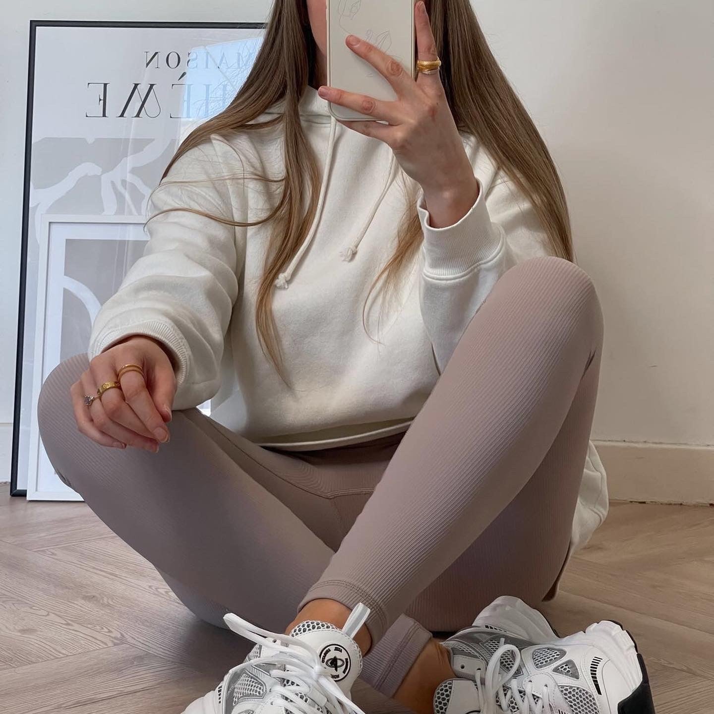 Mushroom Ribbed Leggings