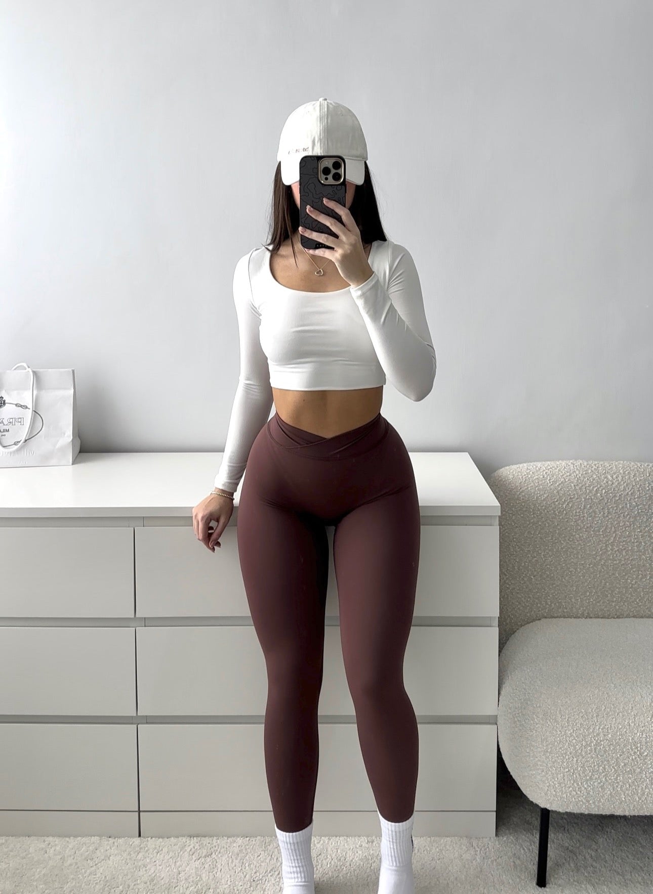 Chocberry Cross Front Leggings