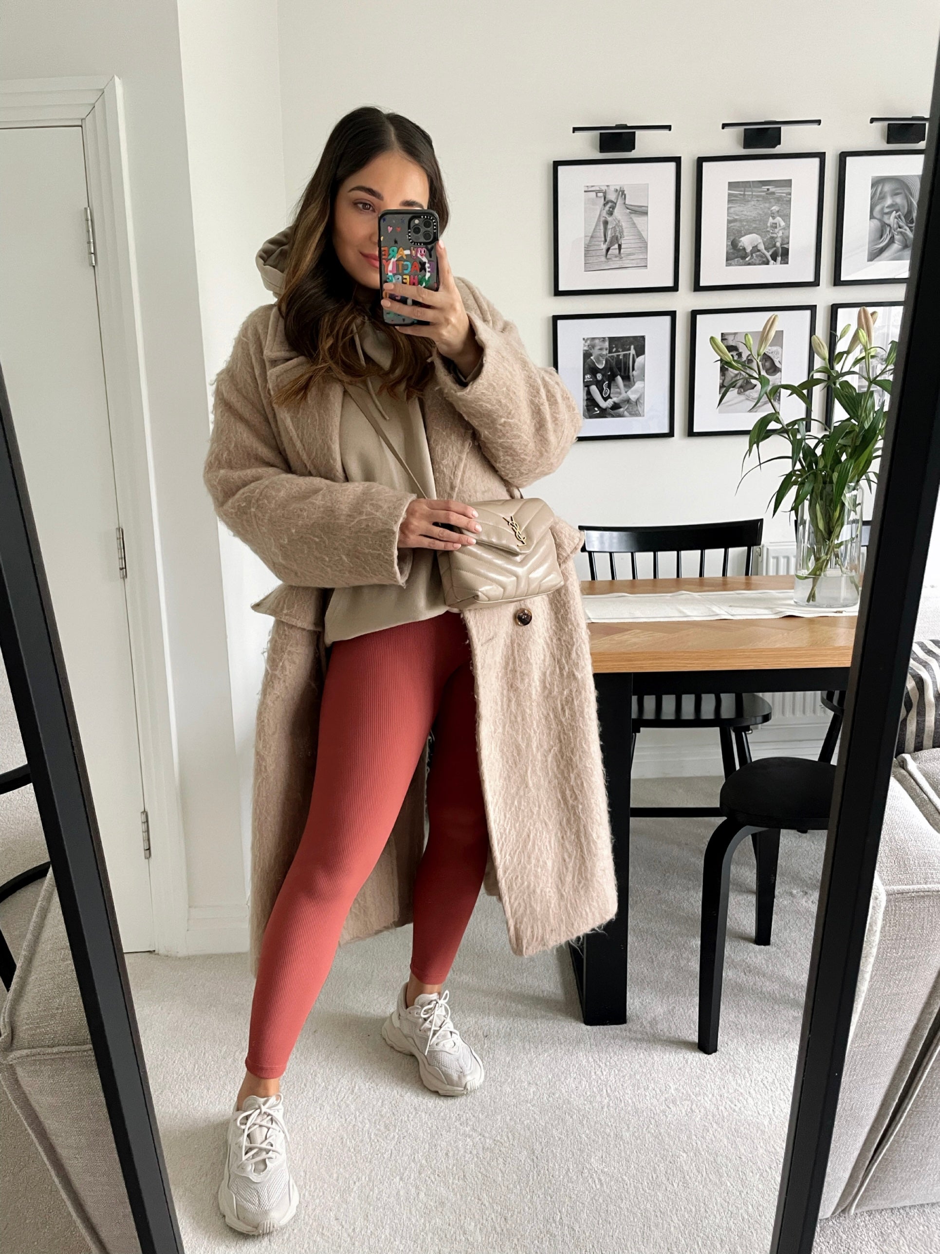 Terracotta Ribbed Leggings