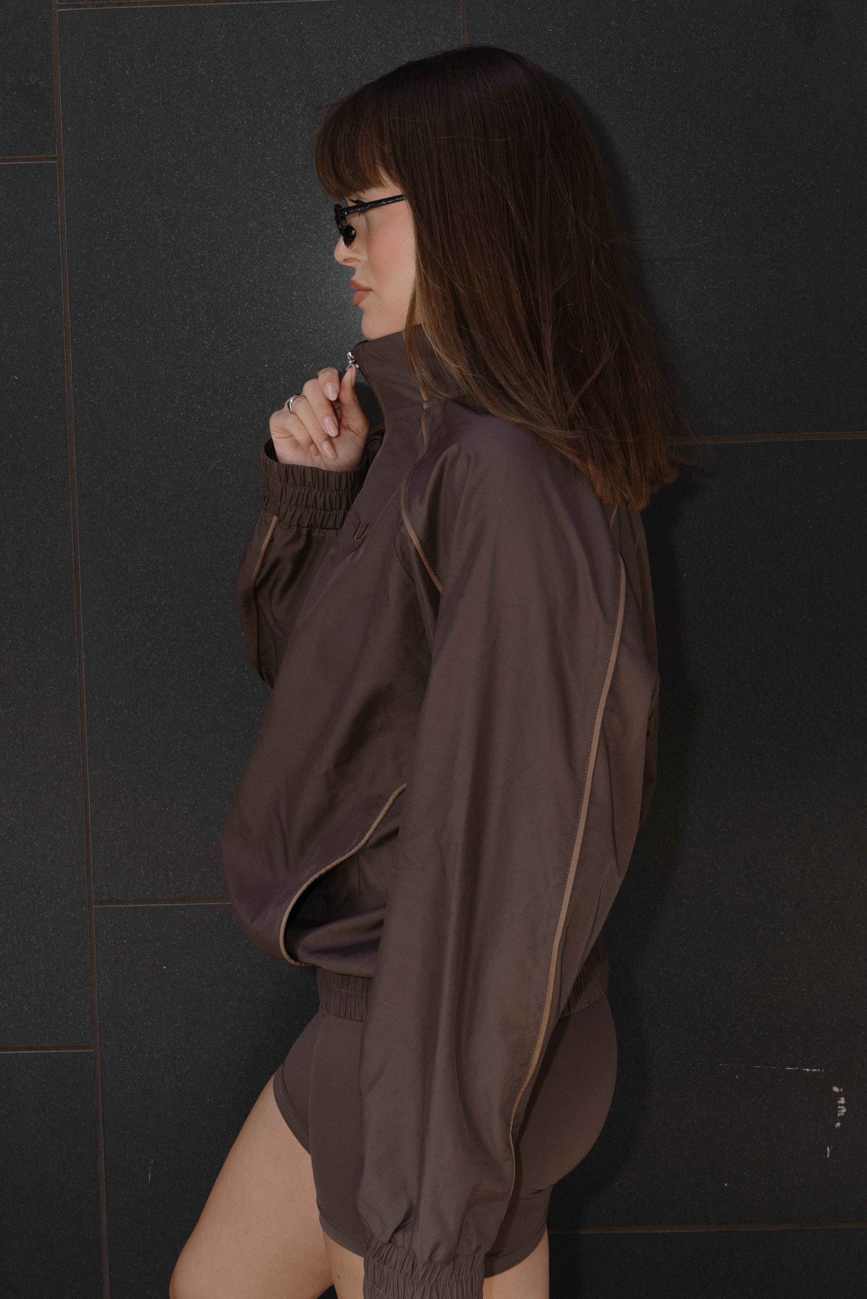 Brown Windbreaker
