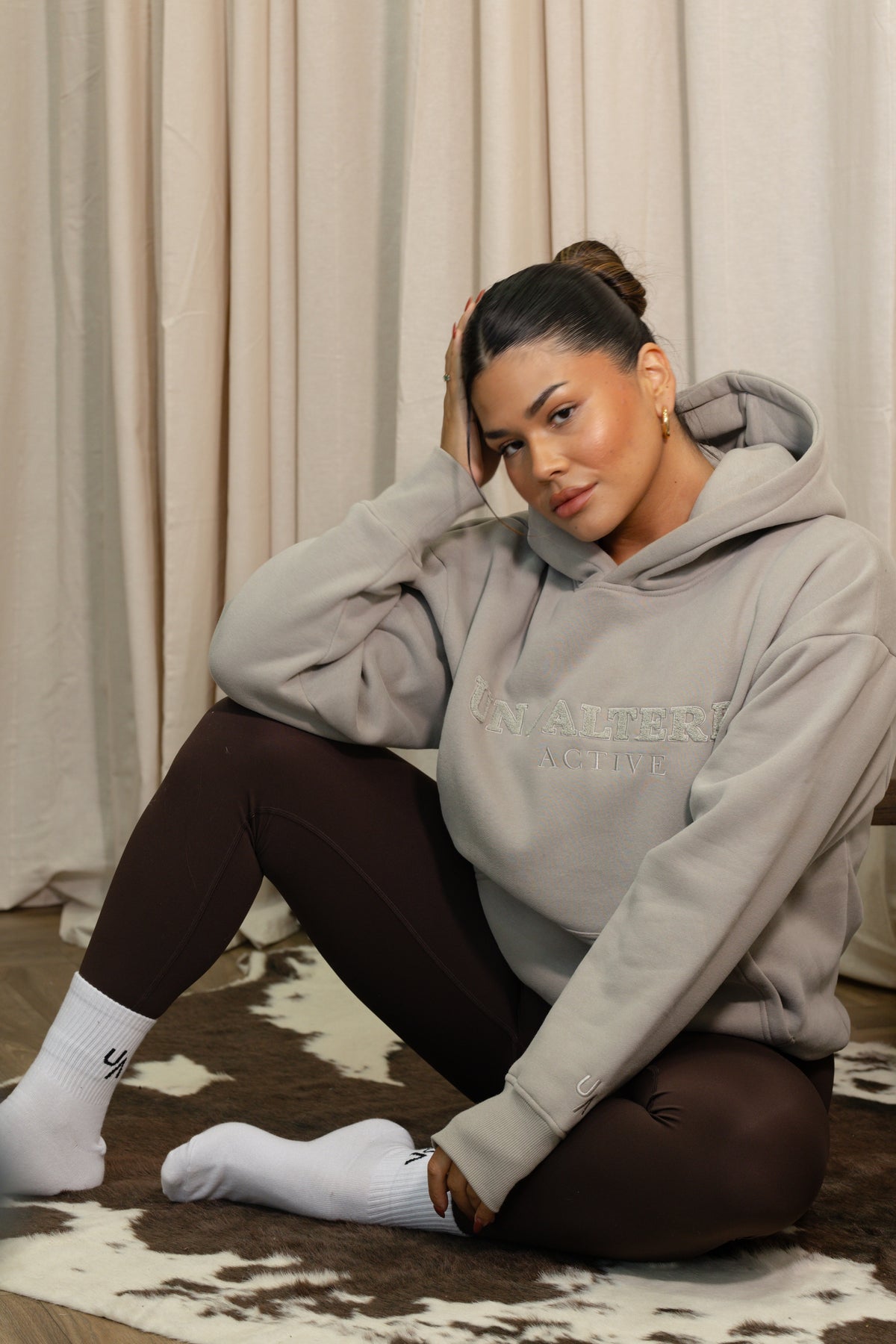 Almond Oversized Hoodie