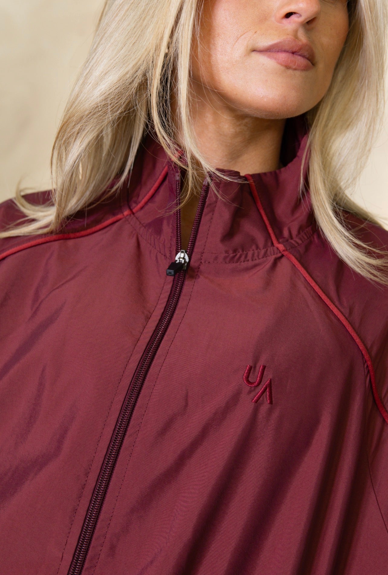 Burgundy Windbreaker