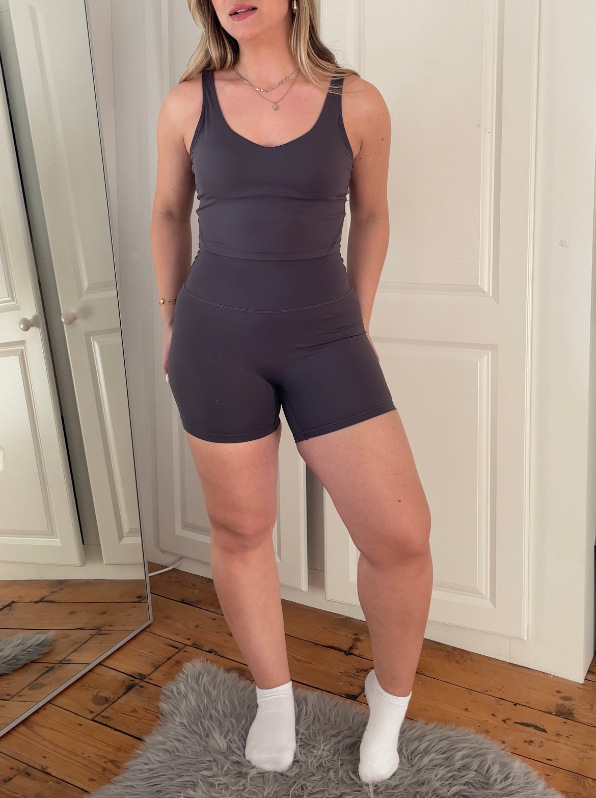 Ash Grey Premium Tank Bra