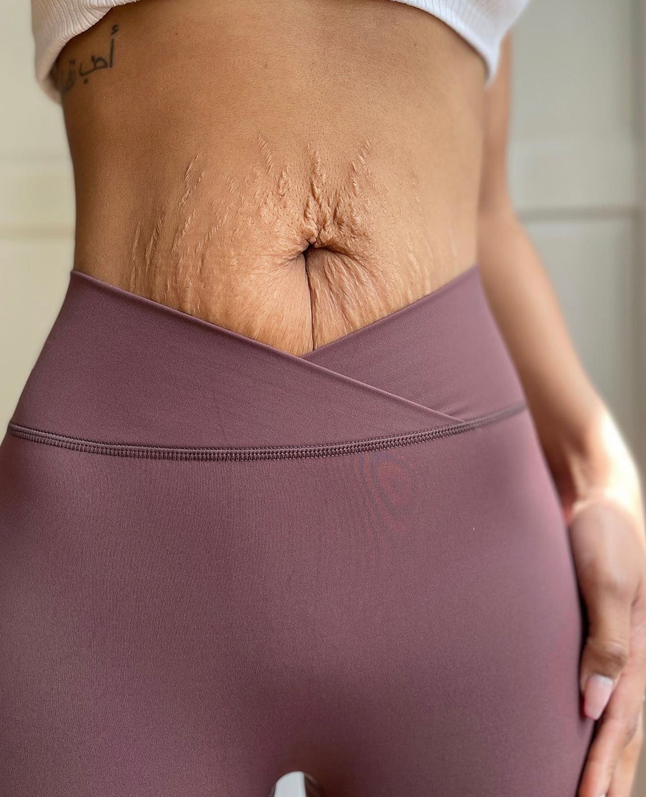 Chocberry Cross Front Leggings