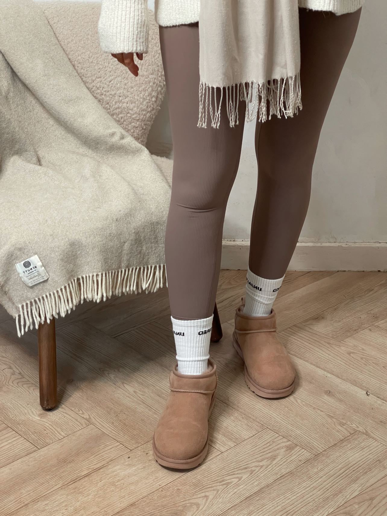 Mocha Ribbed Leggings