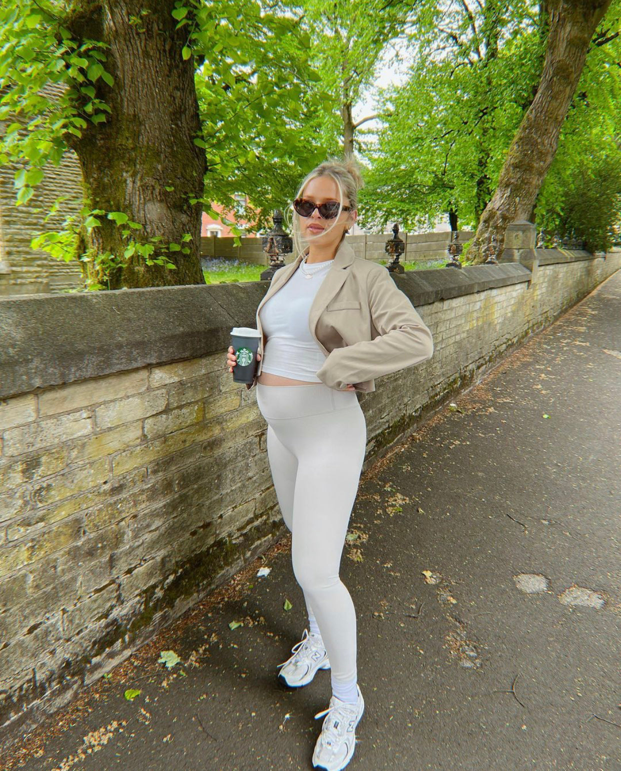 Oatmeal Ribbed Leggings