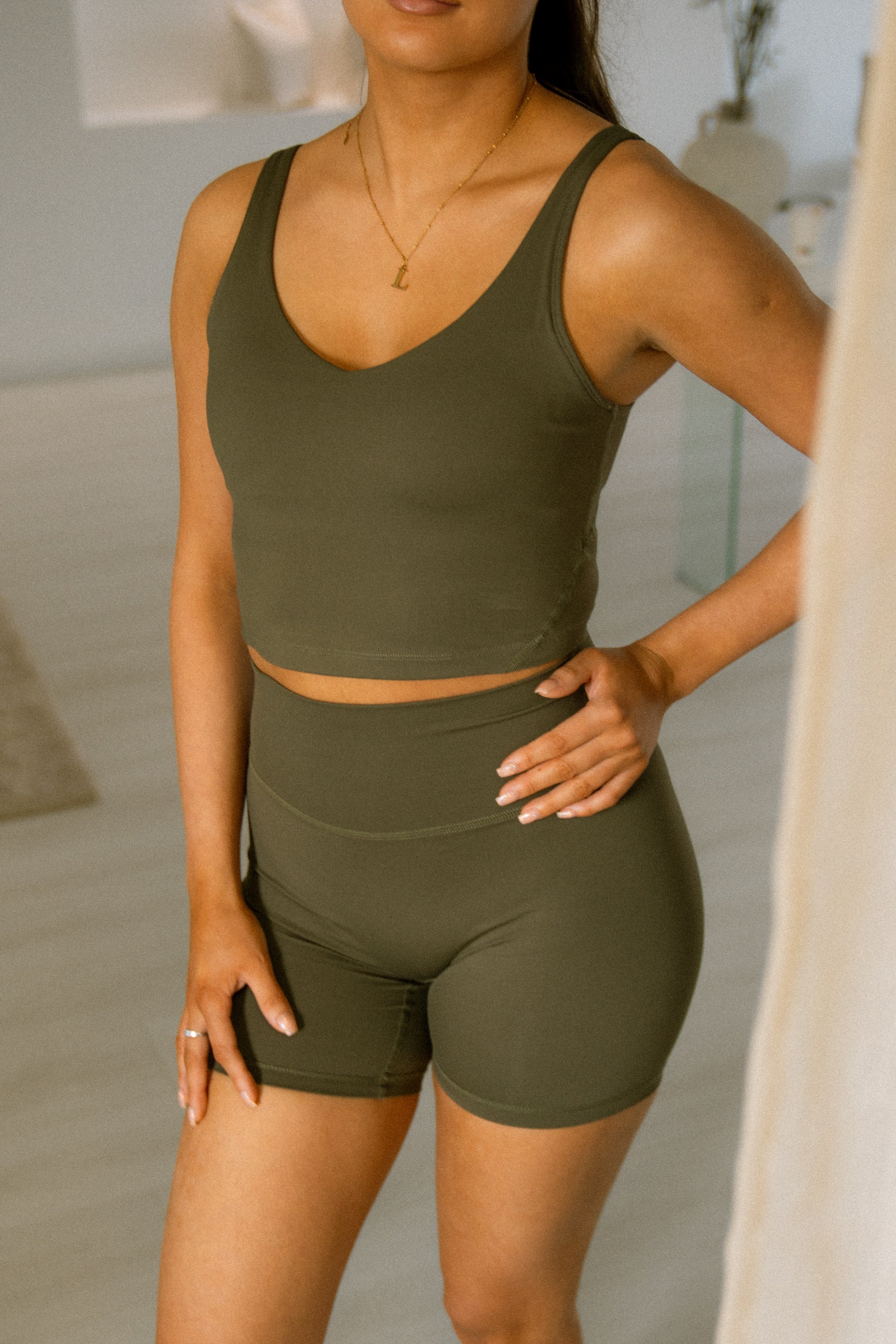 Dark Olive Premium Core Shorts