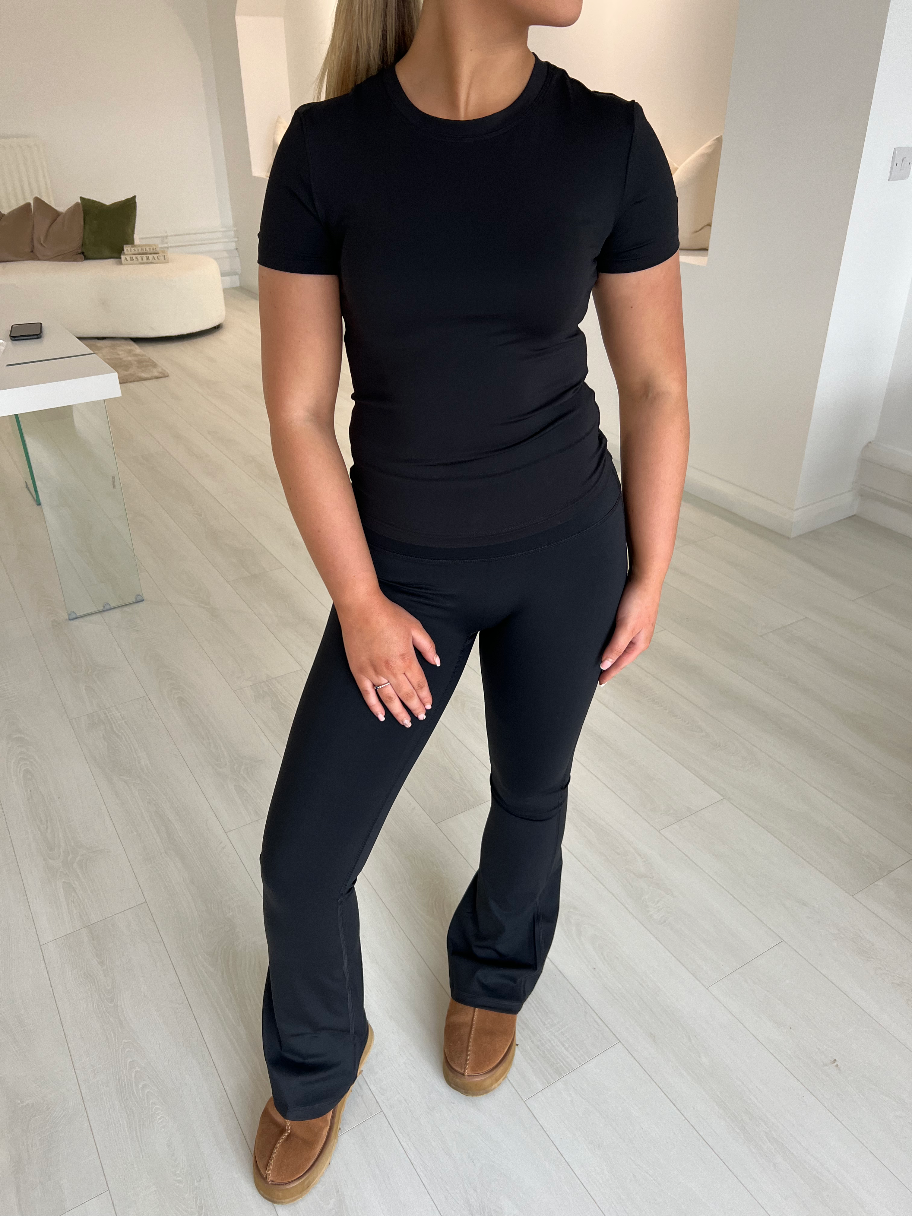 Black Flared Leggings