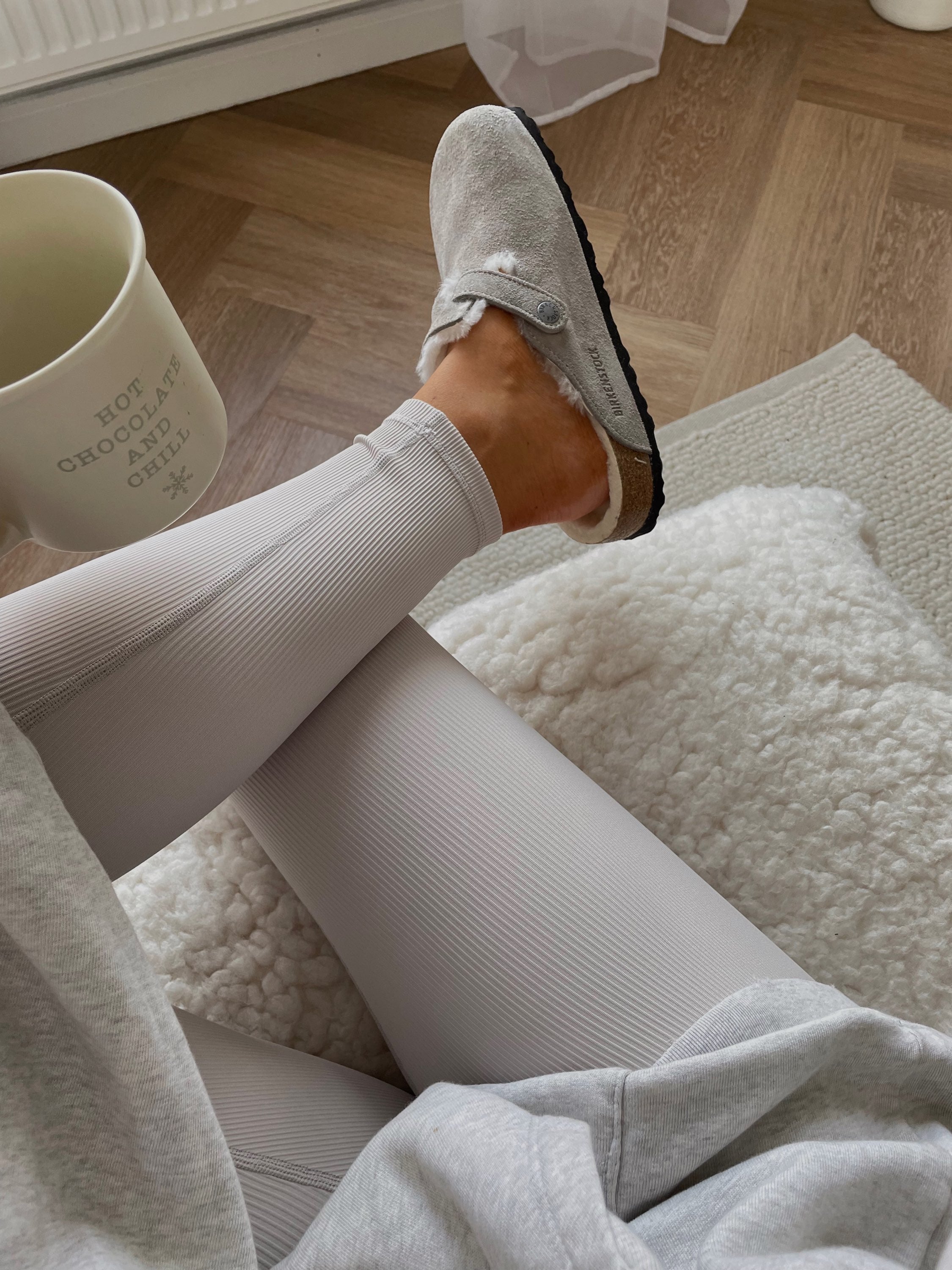 Oatmeal Ribbed Leggings