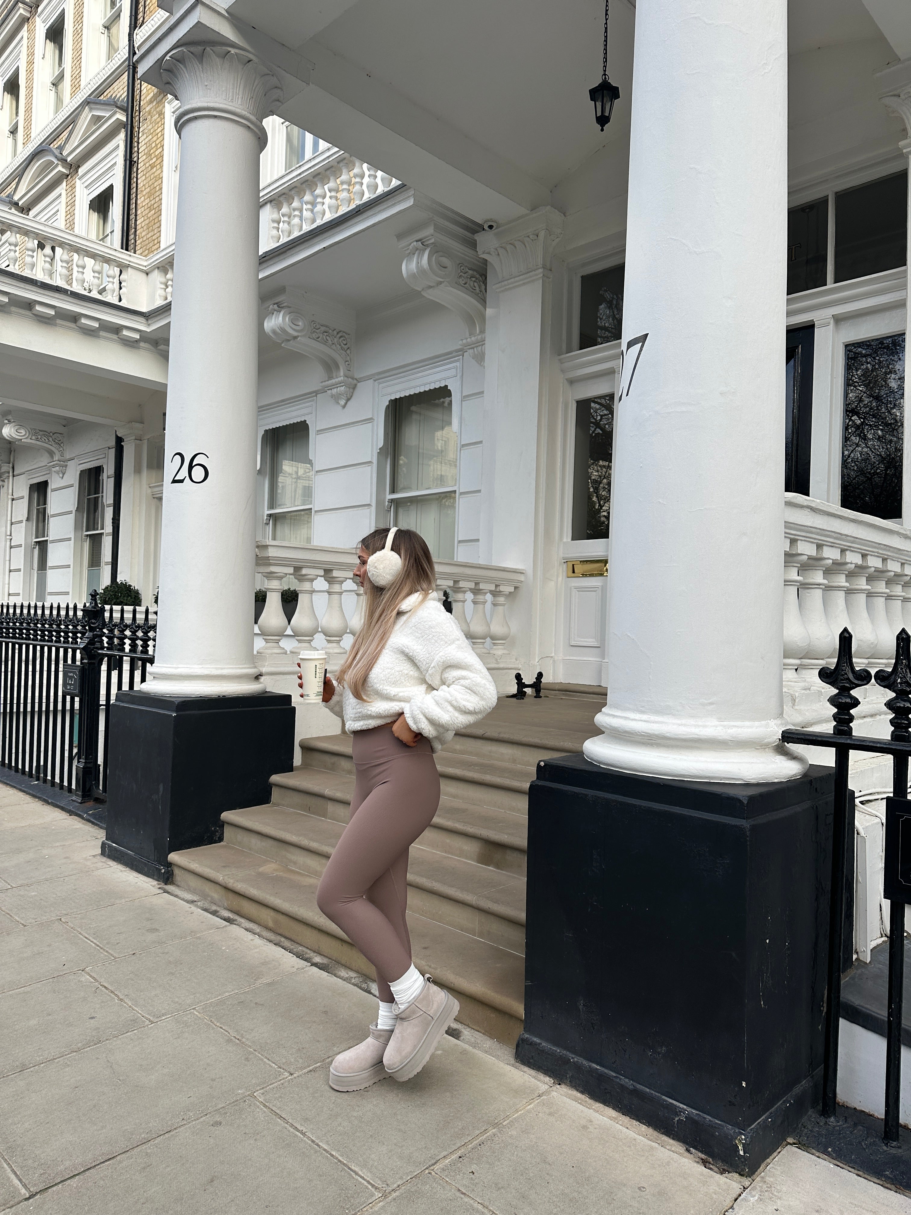 Mocha Ribbed Leggings