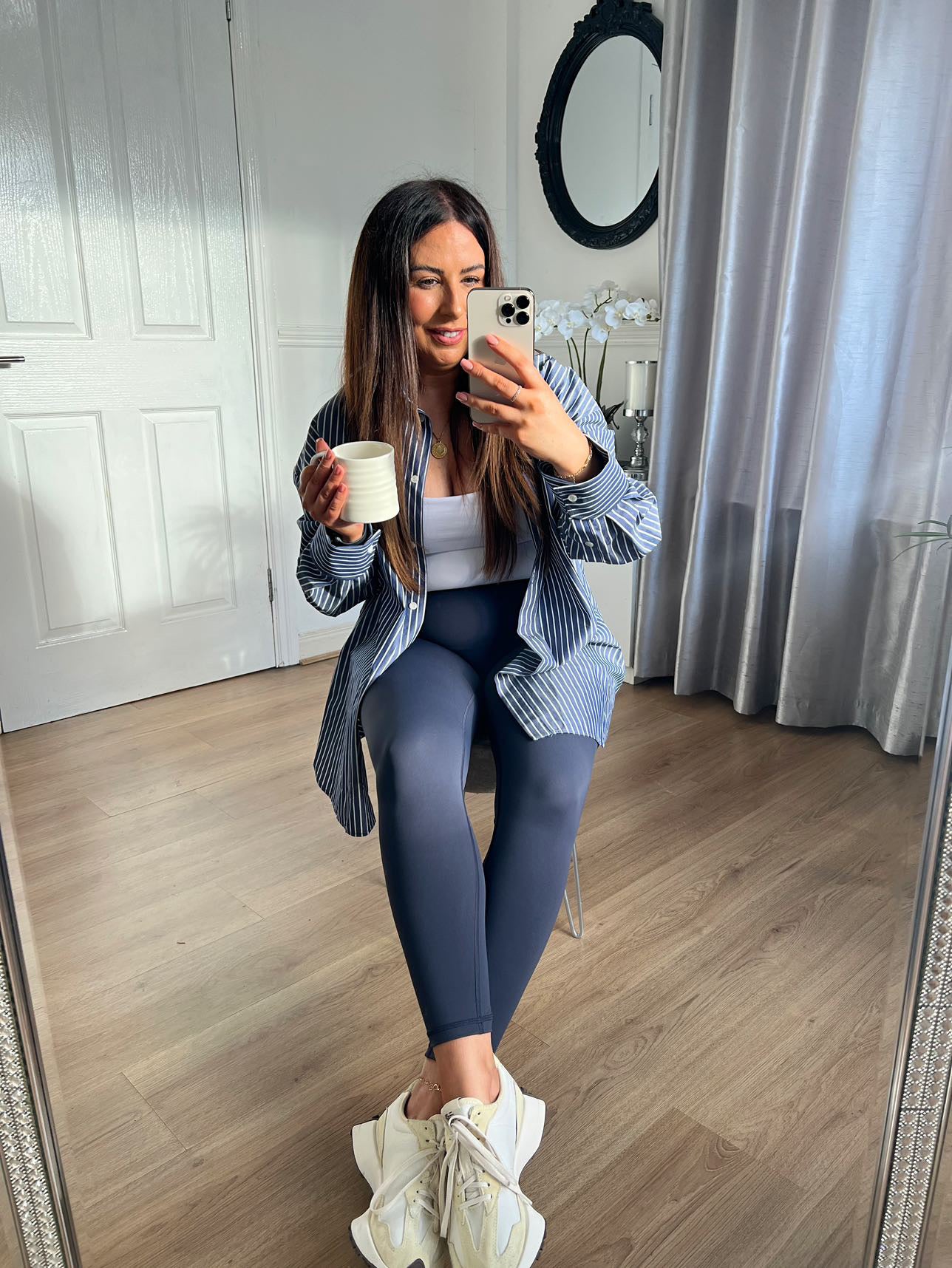 'Tall' Navy Second Skin Leggings