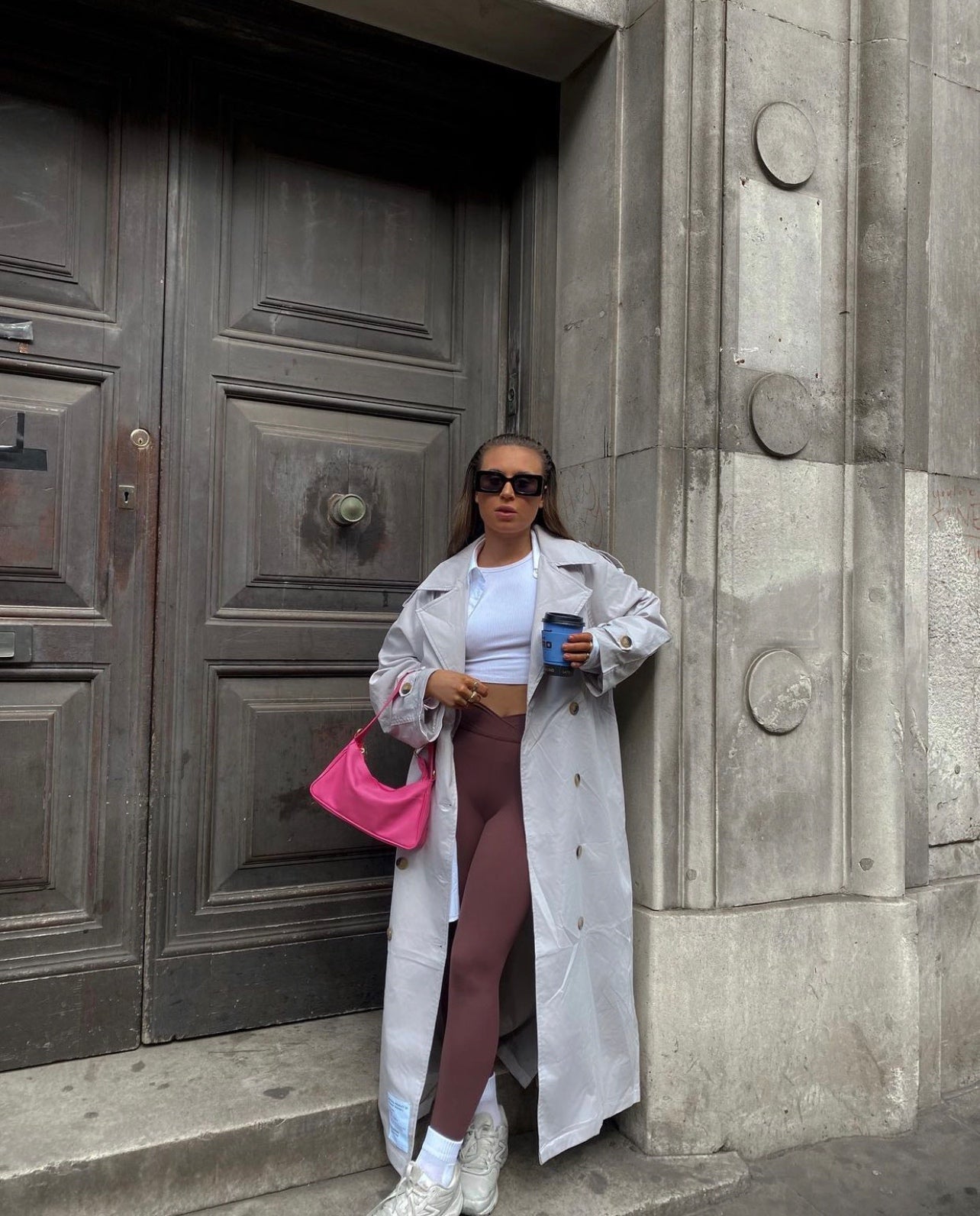 Chocberry Cross Front Leggings