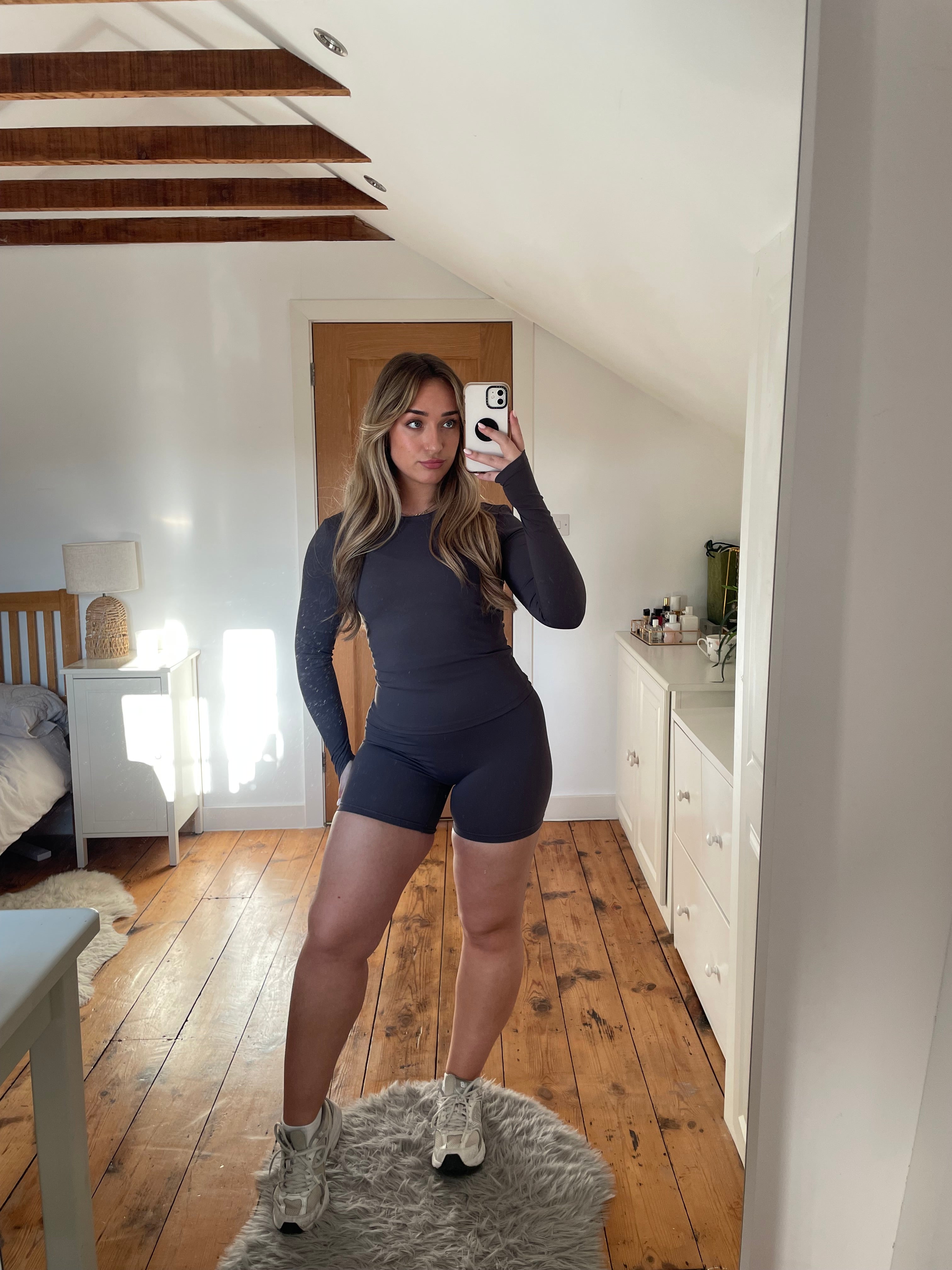 Ash Grey Premium Core Shorts