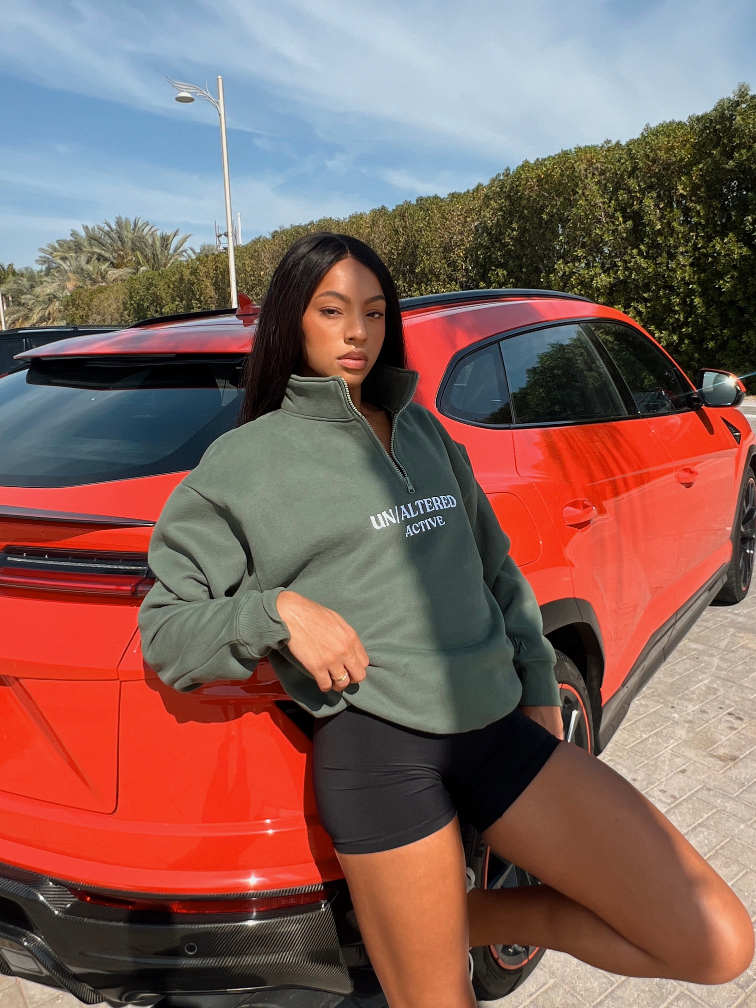 Pistachio - Green Quarter Zip