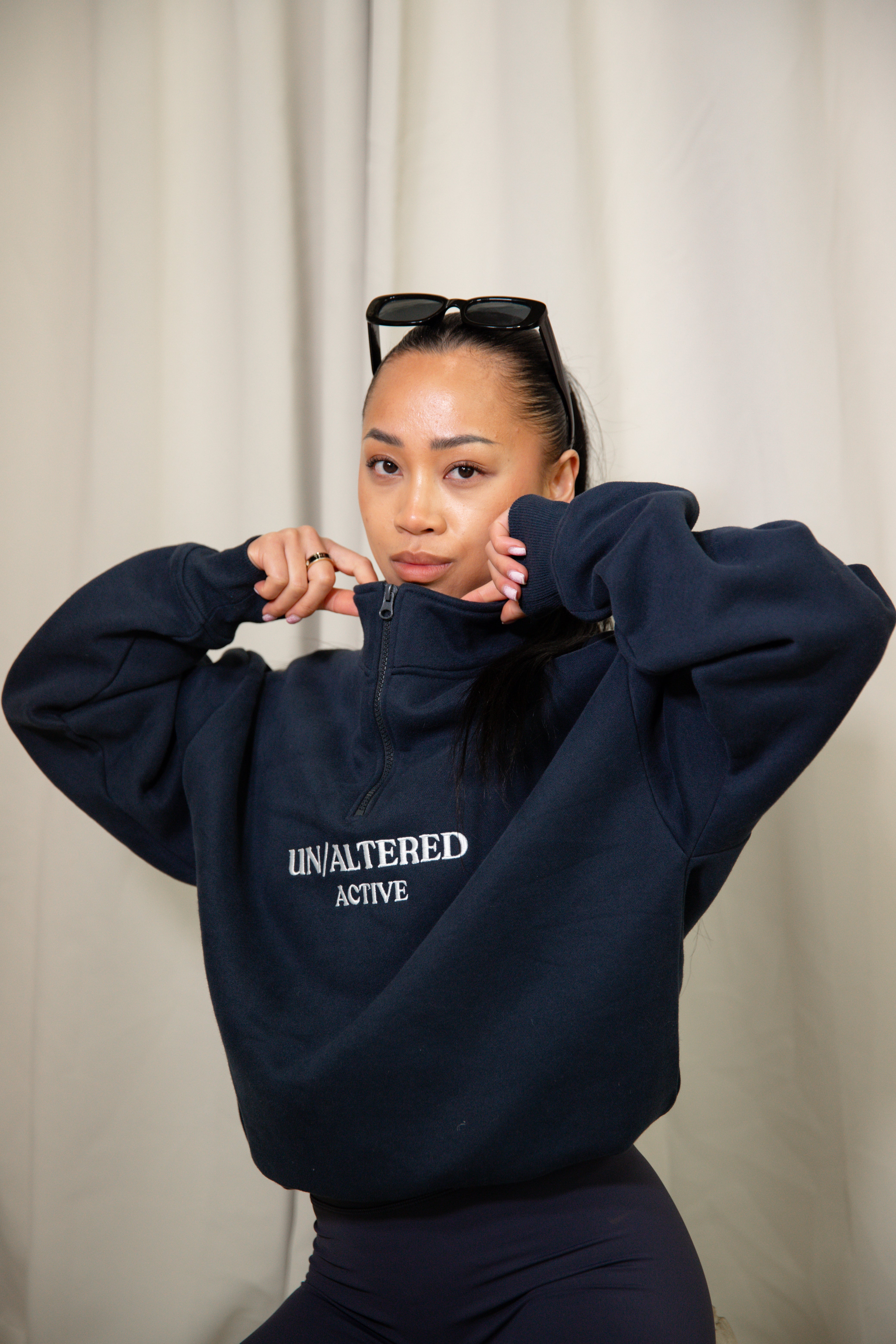 Marine - Navy Quarter Zip