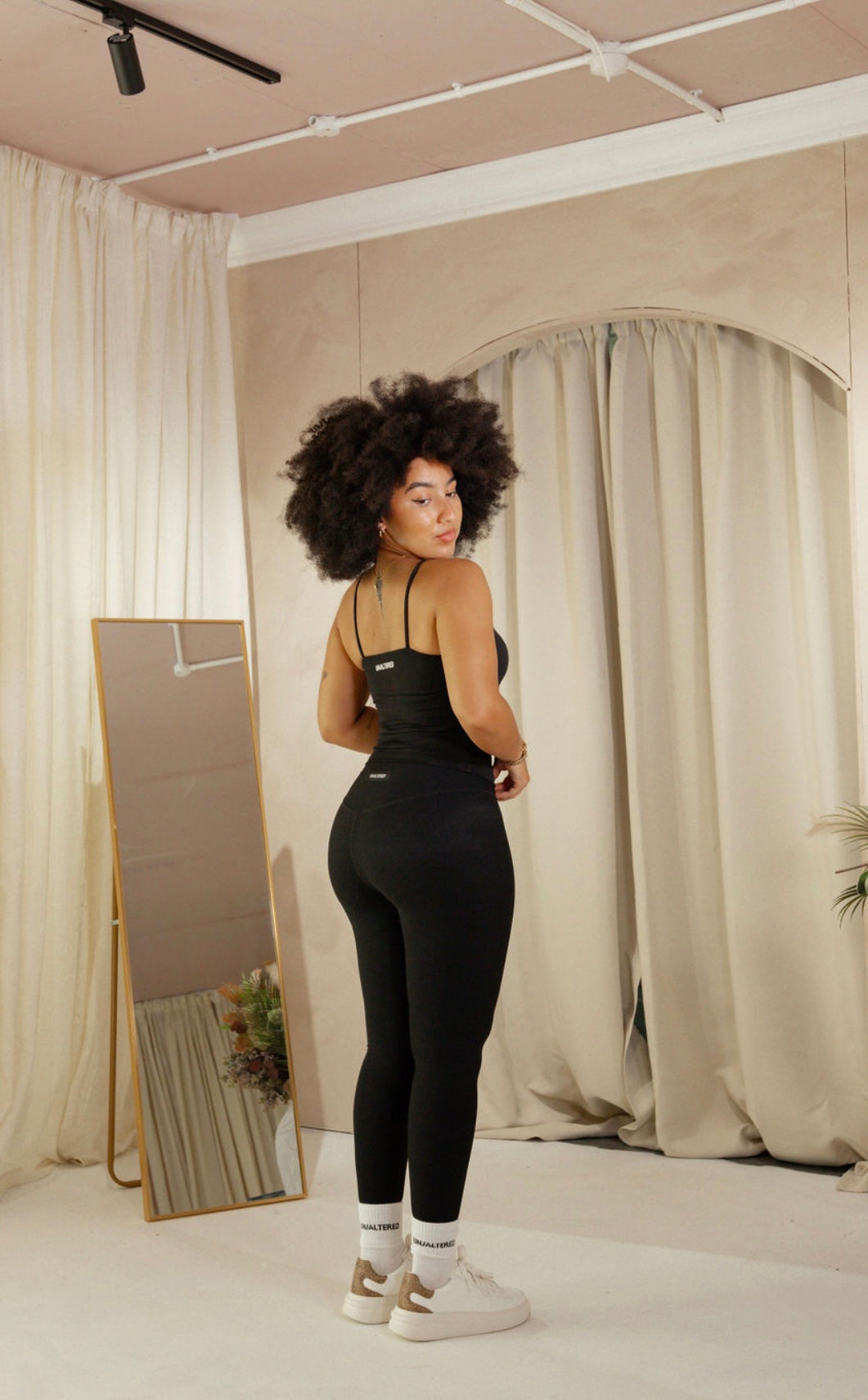 Noir Ribbed Leggings