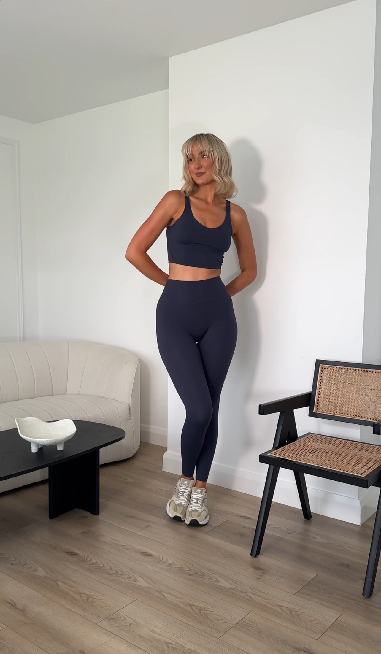 'Tall' Navy Second Skin Leggings