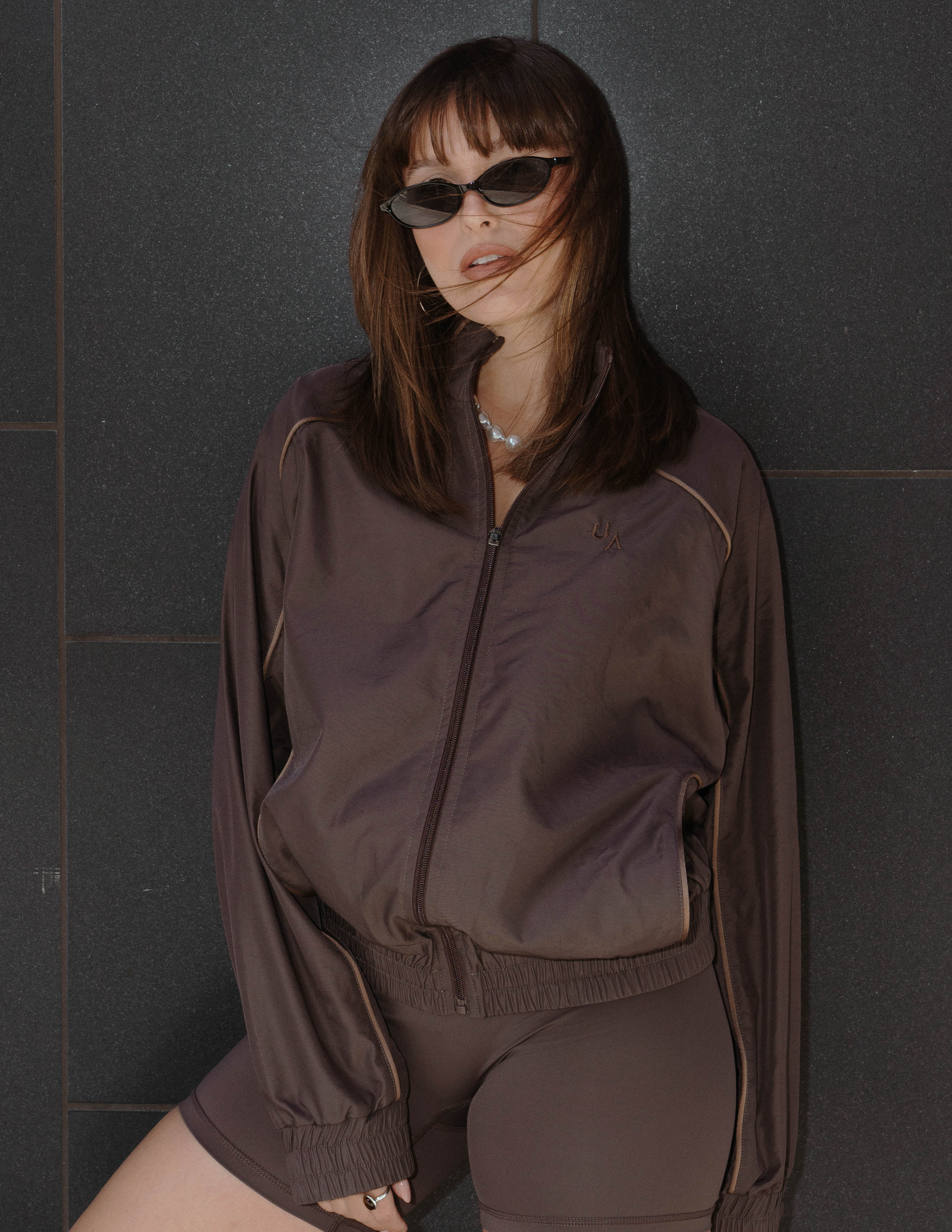 Brown Windbreaker
